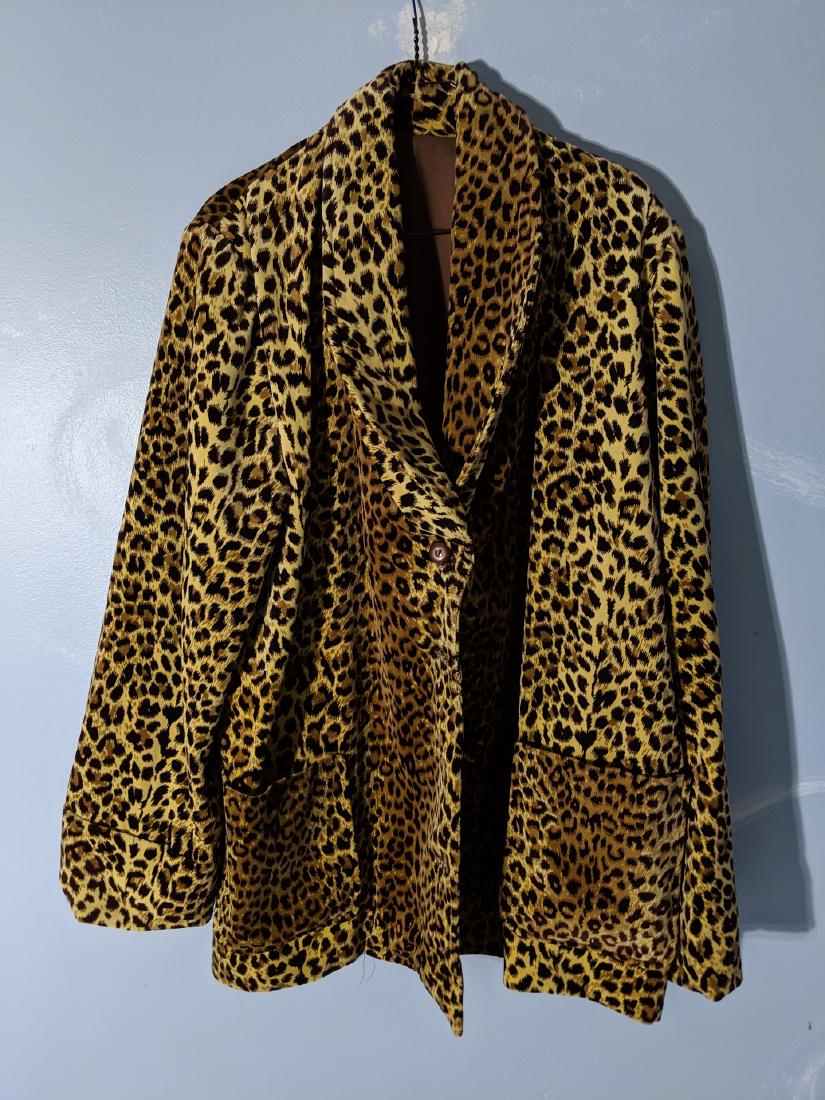 Lynwood Custom Made Vintage Leopard Print Faux Fur Coat (1 of 8)