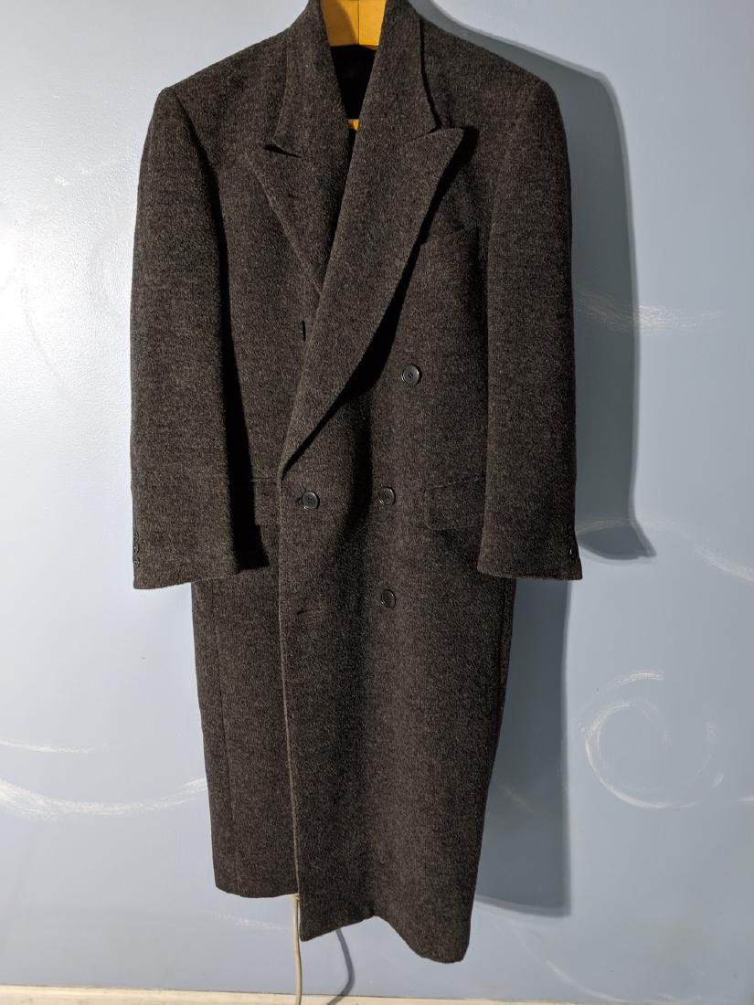 Giorgio Armani Italy Wool & Alpaca Gray Long Jacket (1 of 8)