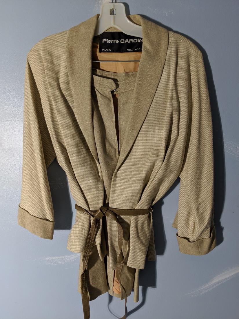 Pierre Cardin Moygashel Beige Jacket & Skirt Size 12 (1 of 7)
