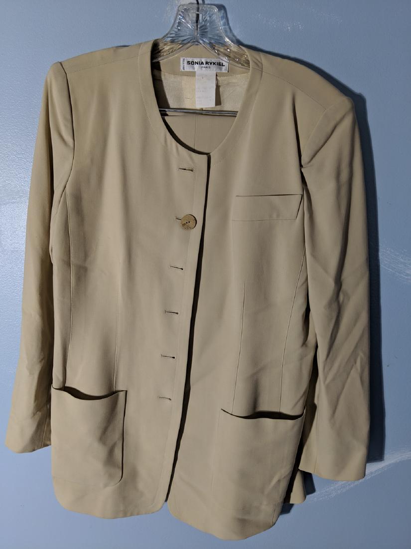 Sonia Rykiel Pris Virgin Wool Beige Dress Jacket & (1 of 8)