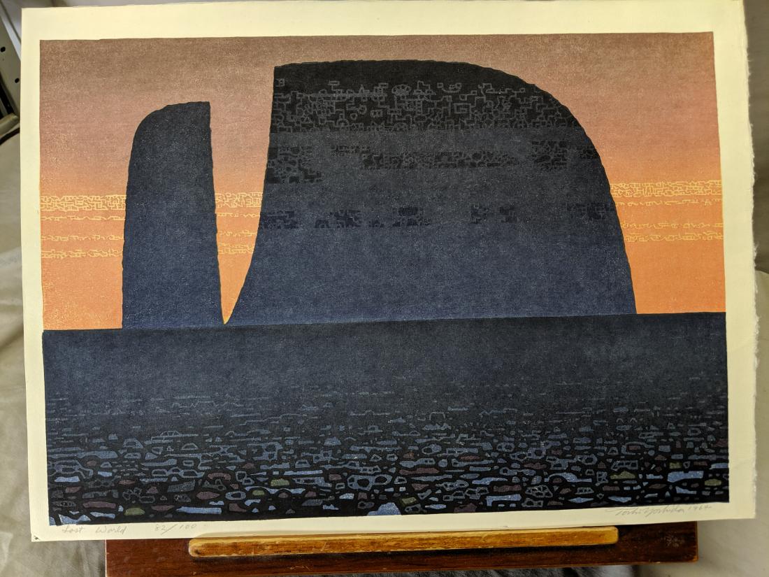1964 Toshi Yoshida Japanese Woodblock Print Lost World (1 of 8)