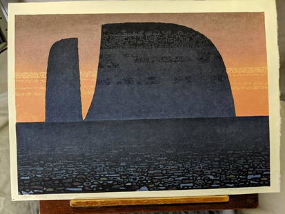 1964 Toshi Yoshida Japanese Woodblock Print Lost World: 1964 Toshi Yoshida Japanese Woodblock Print Lost World 82/100. Pencil signed, numbered, dated and titled Good with no problems. Has never been framed 15 3/4 x 21 1/2 Shipping in continental US $23.00