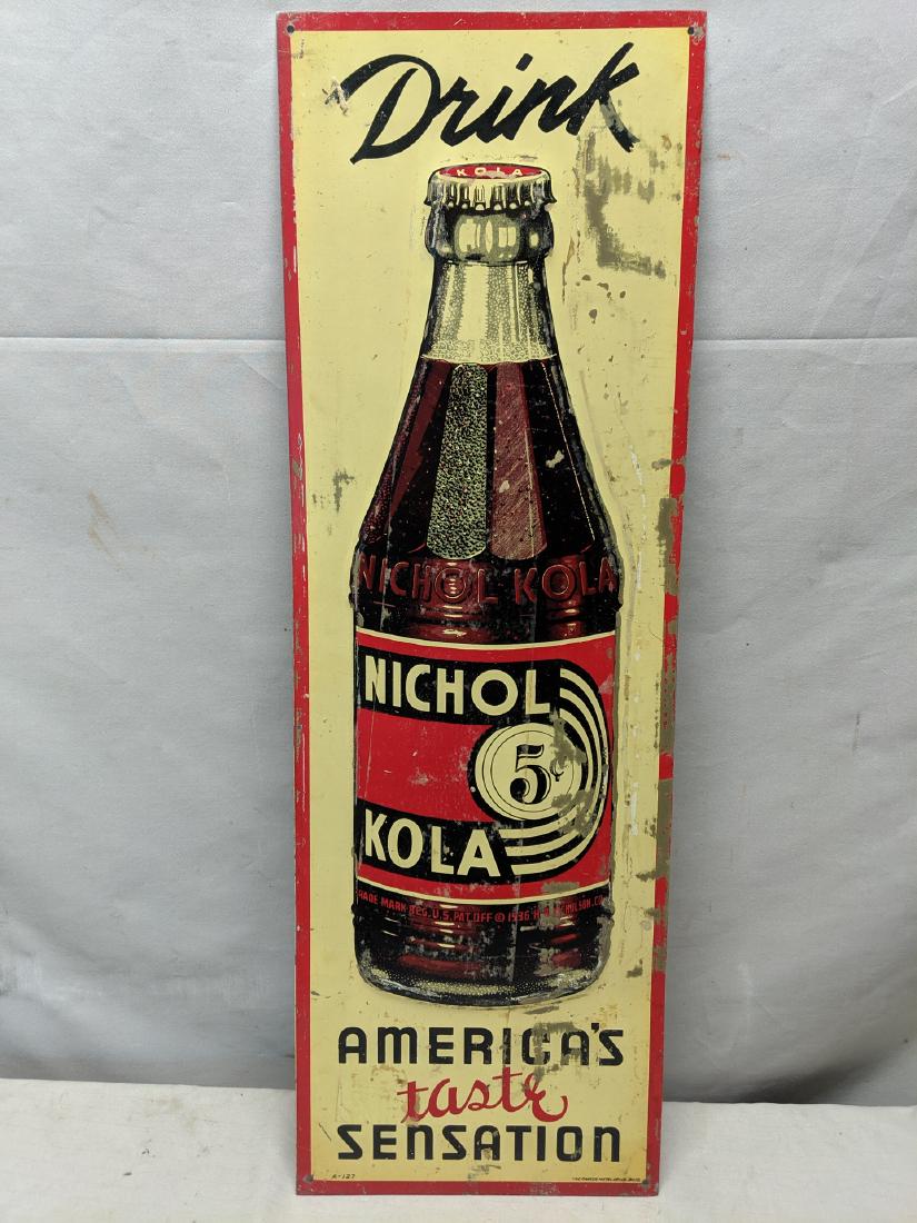 50s vintage sign boad nichol kola ヴィンテージ 看板 ニコルコーラ