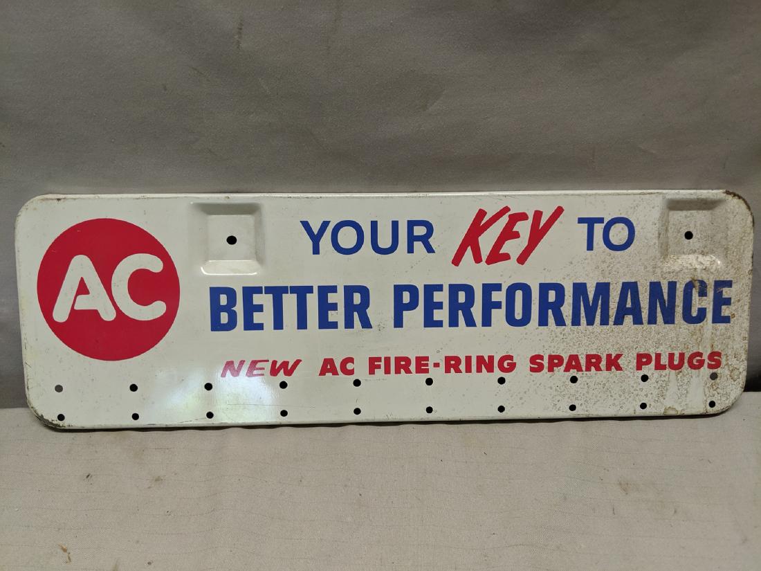 Old AC Fire-Ring Spark Plugs Metal Wall Advert Sign: Old AC Fire-Ring Spark Plugs Metal Wall Advert Sign Has some wear and needs a cleaning 15 1/2 x 5 Shipping in continental US $12.00 Please ask any questions before bidding Good Luck!