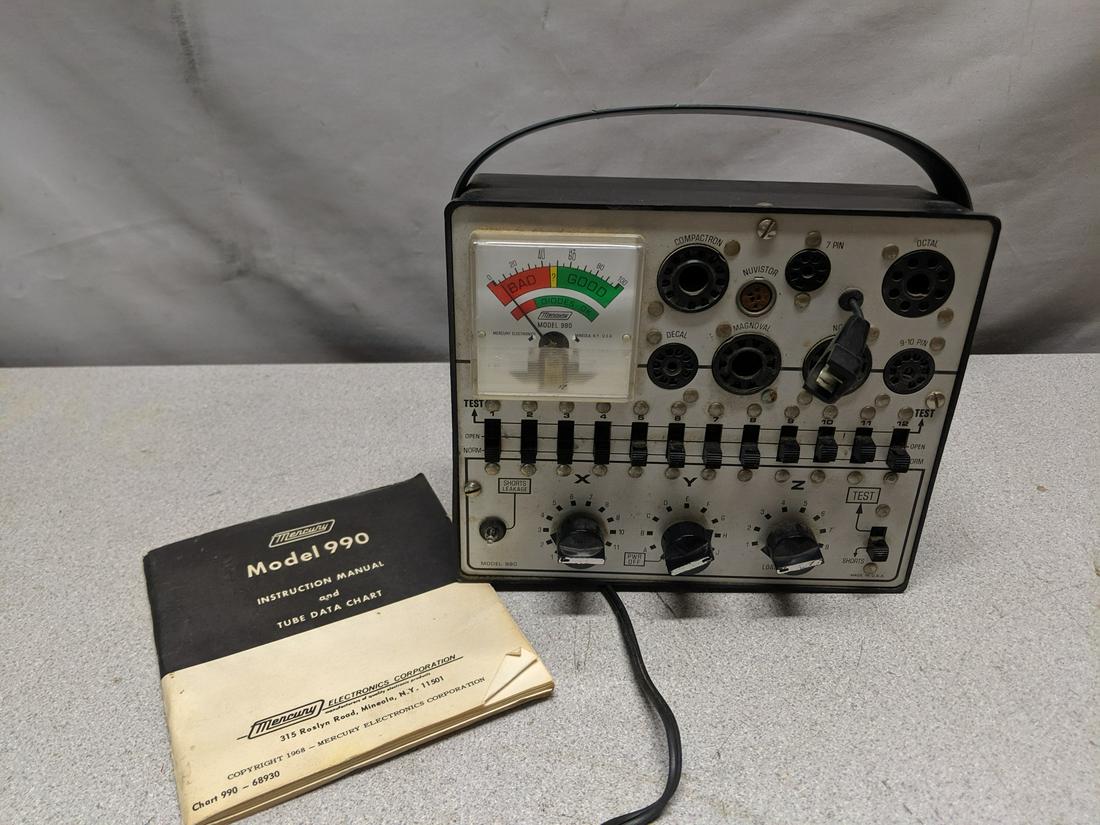 Mercury Model 990 Portable Small Vacuum Radio Tube (1 of 8)
