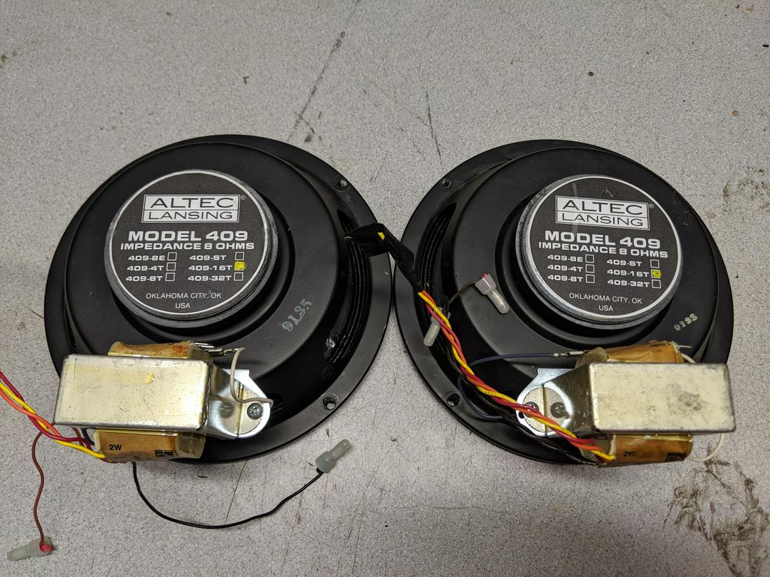 Pair 8" Altec Lancing Model 409 16T Speakers w/ (1 of 6)