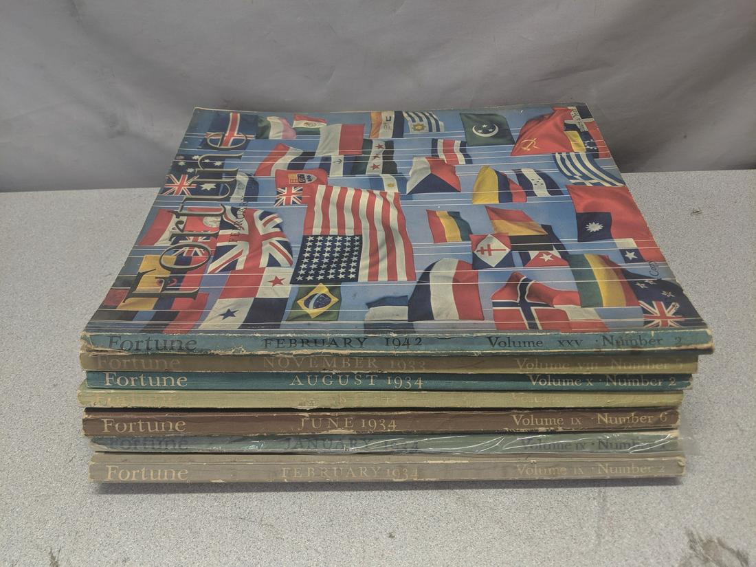 Lot 7 Fortune 1930's Magazines Plus Covers etc (1 of 8)