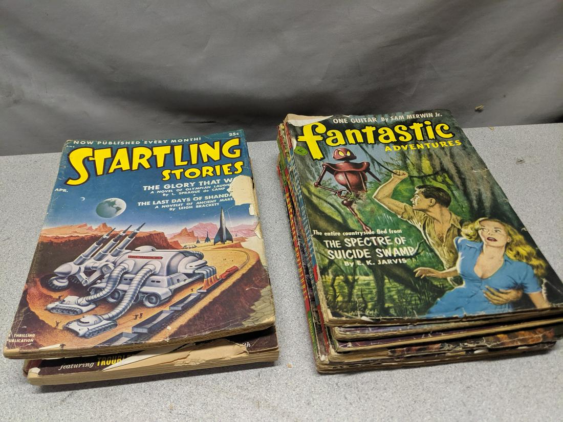 Lot 10 Starling Stories & Fantastic Adventures Pulp (1 of 7)