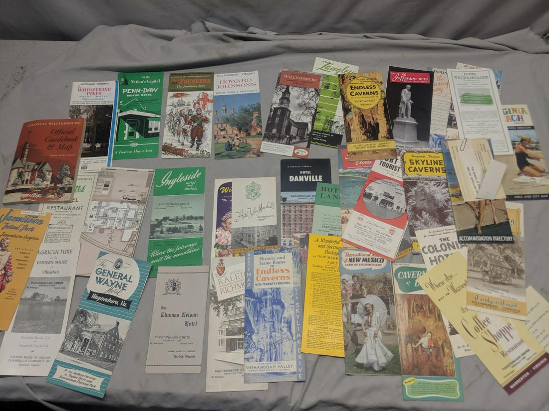 Lot Virginia Travel Brochures Maps Booklets Hotels (1 of 9)