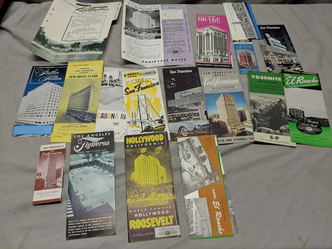 Lot c1950 California Travel Brochures Las Angeles San: Lot c1950 California Travel Brochures Las Angeles San Fran etc. See photos for details Shipping in continental US $9.00 Please ask any questions before bidding Good Luck!