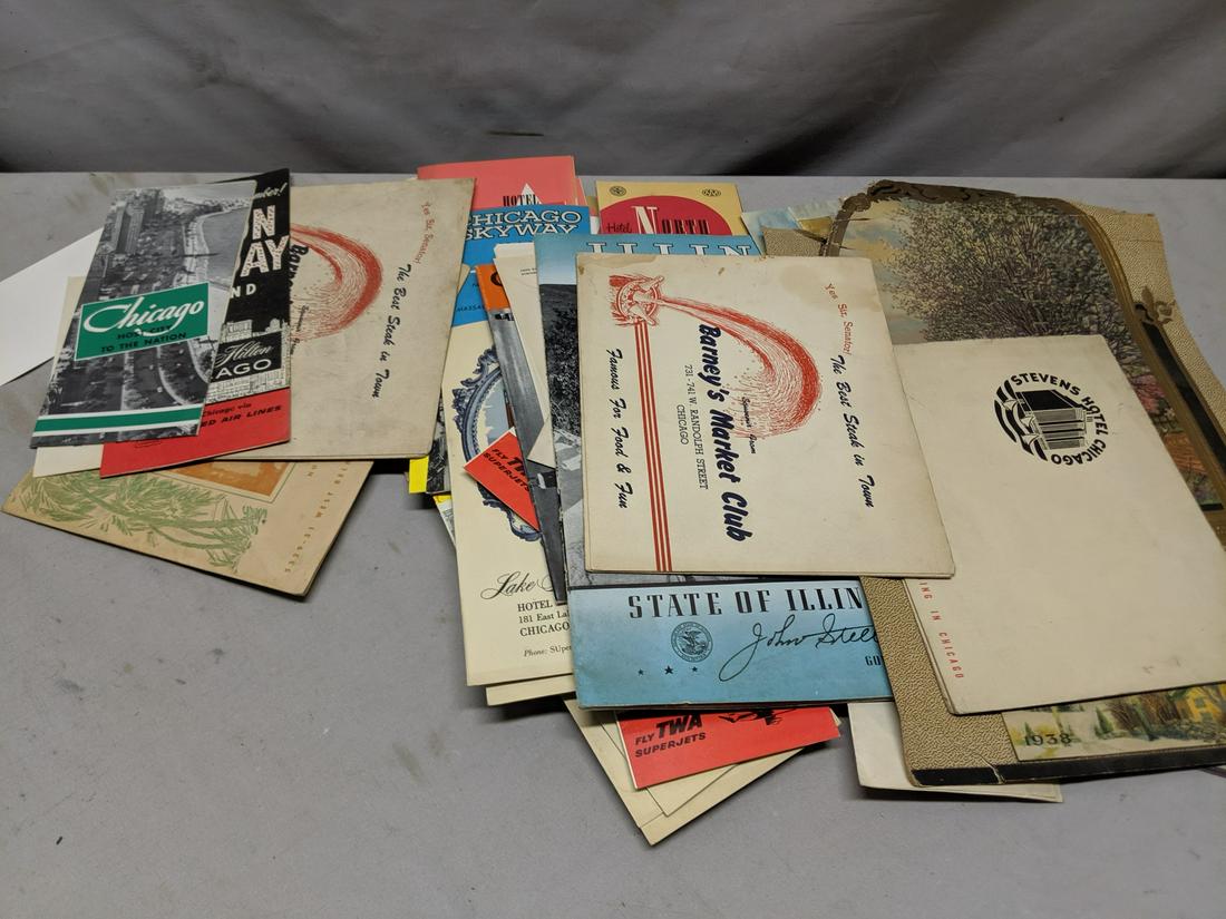 Large Lot c 1950's Chicago & Illinois Travel Books (1 of 9)