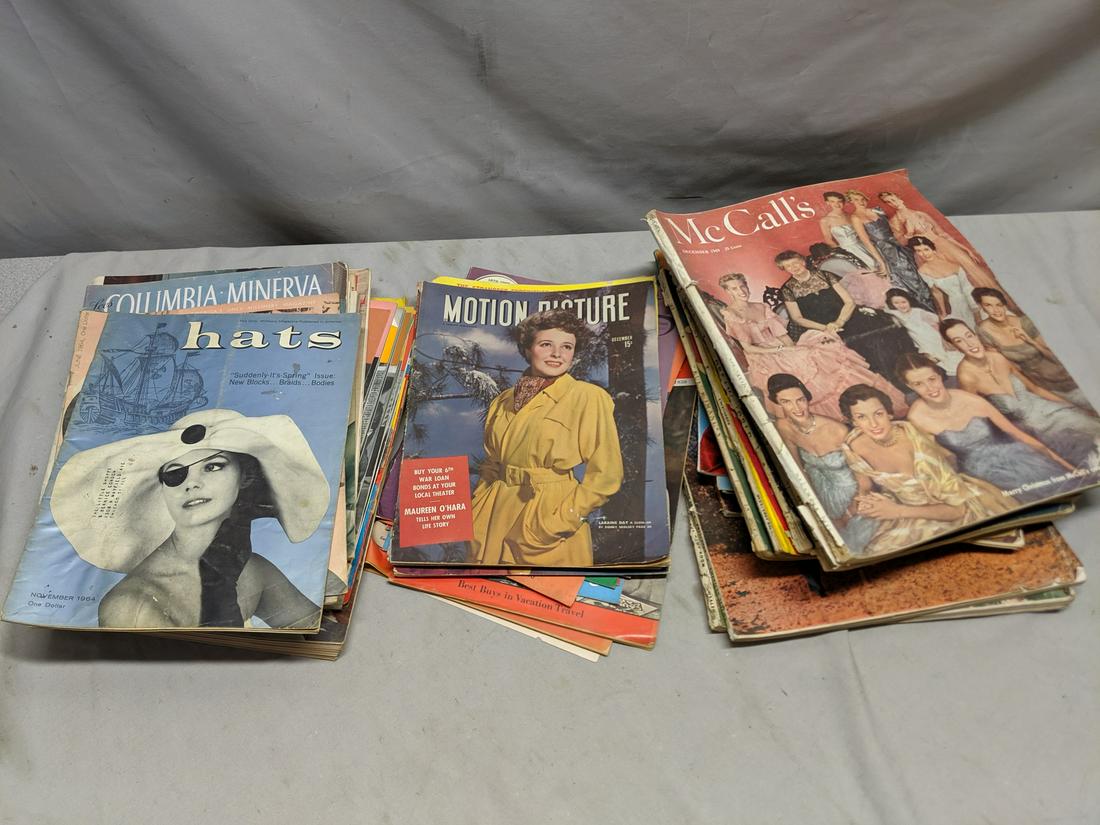 Lot 55 c1950's Woman's Type Magazines Hats Home Life (1 of 10)