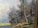 c1940 SIGNED Oil on Canvas Painting River Scene - 11
