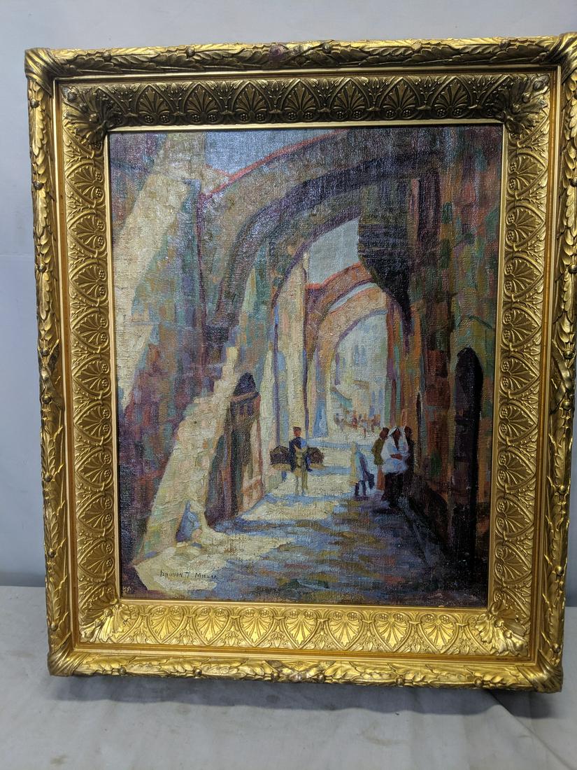 Addison Thomas Millar Street Scene Oil Painting (1 of 13)