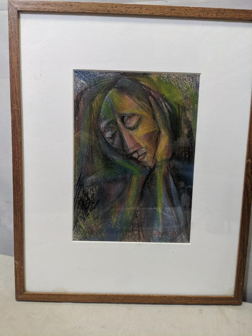 Jacques Villon Original Pastel Painting Portrait of (1 of 9)