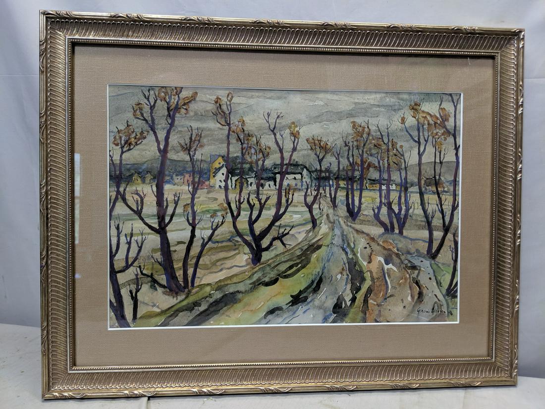 1940's Gianni Cilfone Impressionist Watercolor Painting: c1940's Gianni Cilfone Impressionist Watercolor Painting. Framed under glass. Illinois listed artist born 1908 and died 199226 1/2 x 20 1/2, Image: 19 1/2 x 13 1/2 Shipping in continental US $45.00 Pl