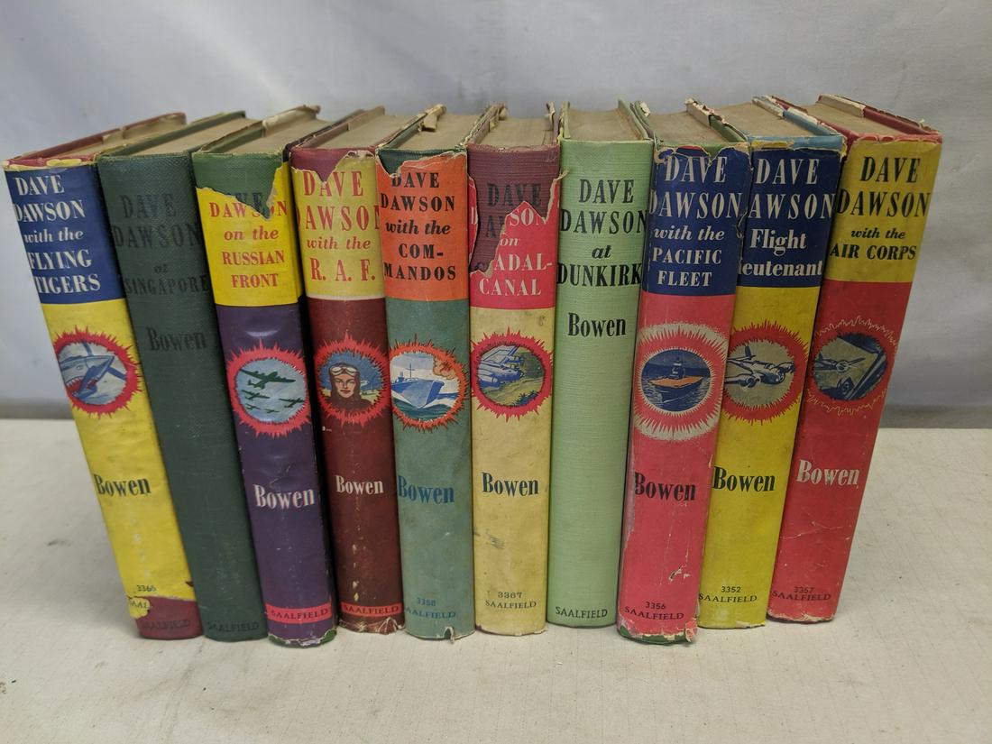 Set 10 1941 Dave Dawson World War II Hero Books 1st Ed (1 of 7)