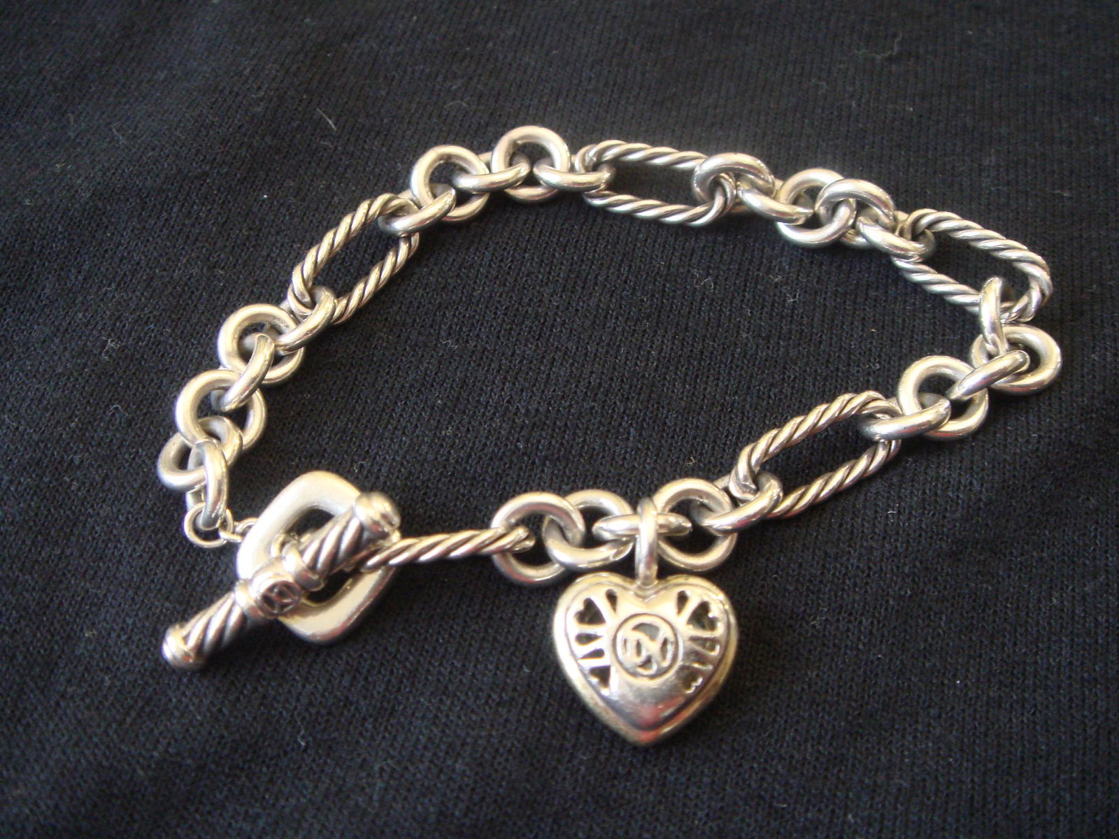 David Yurman 18 Gold & 925 Sterling Silver Bracelet (1 of 5)