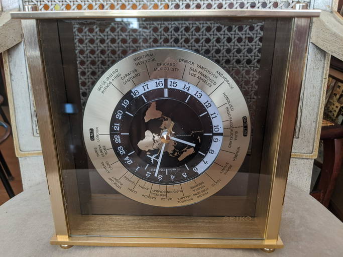 Vintage Seiko World Globe Quartz Clock Mar 22, 2020 Lodestar