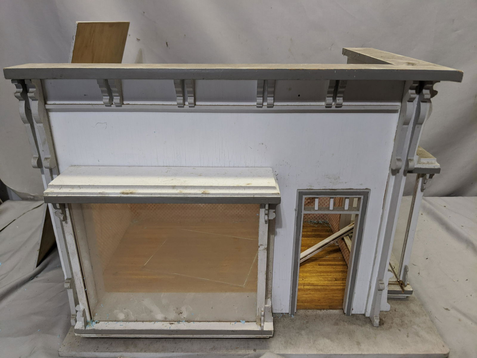 Vintage Large Wood Car Dealer Showroom Doll House (1 of 8)