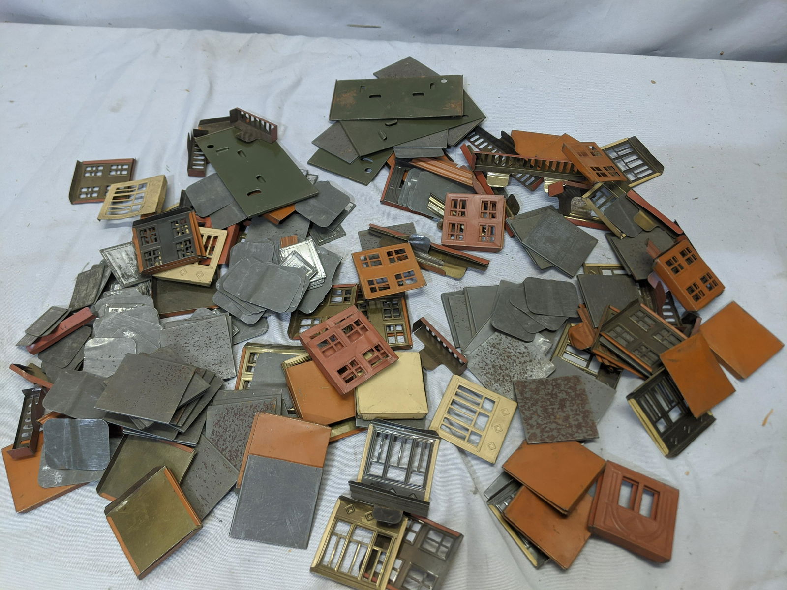Large Lot Vintage Metal High Rise Building Set (1 of 9)