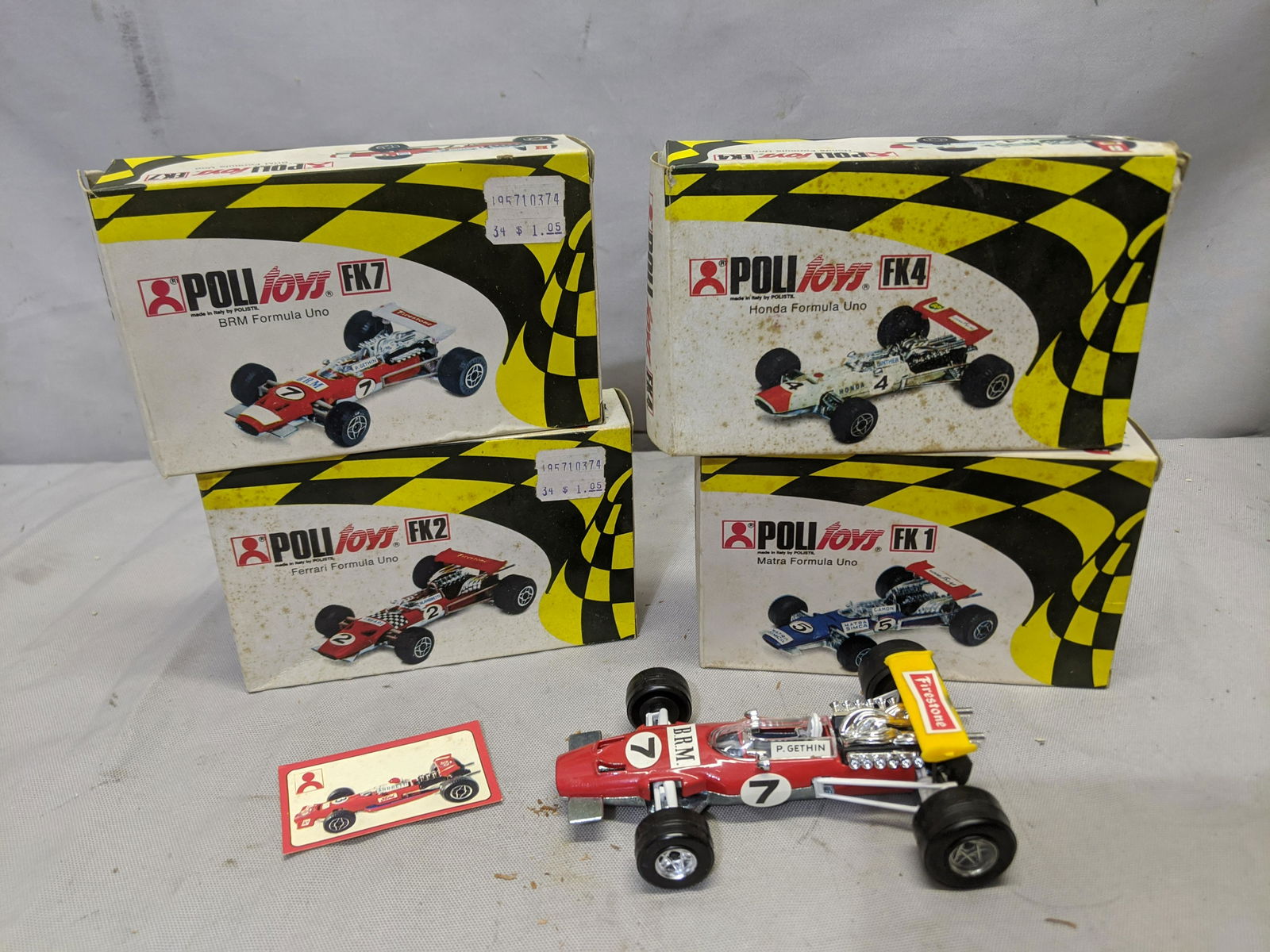 Lot 4 Poli Toys FK1 FK2 FK3 Fk4 Die Cast Cars in Boxes (1 of 4)