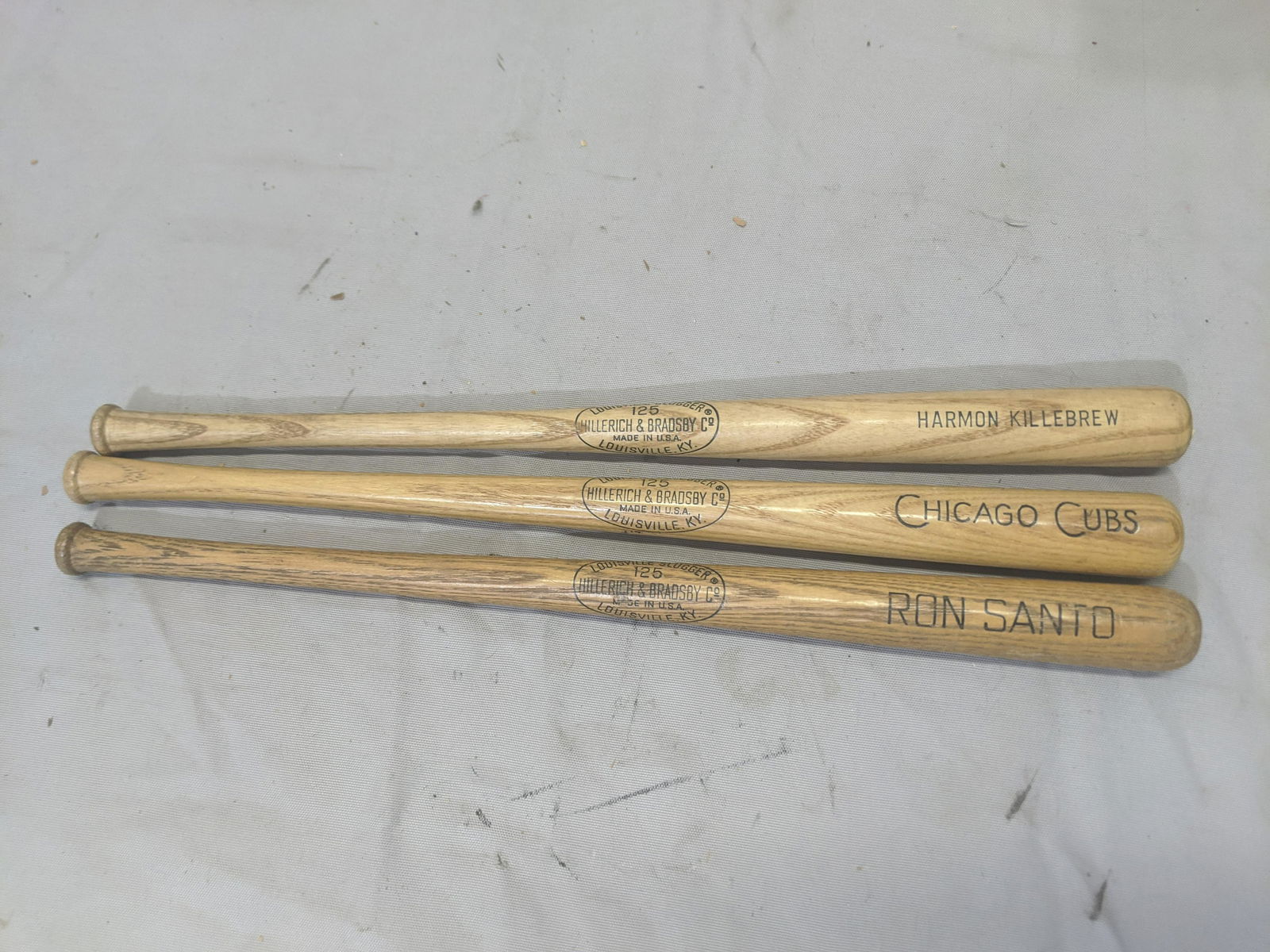 Lot 3 Toy Bats Hillerich & Bradsby Chicago Cubs Ron (1 of 8)