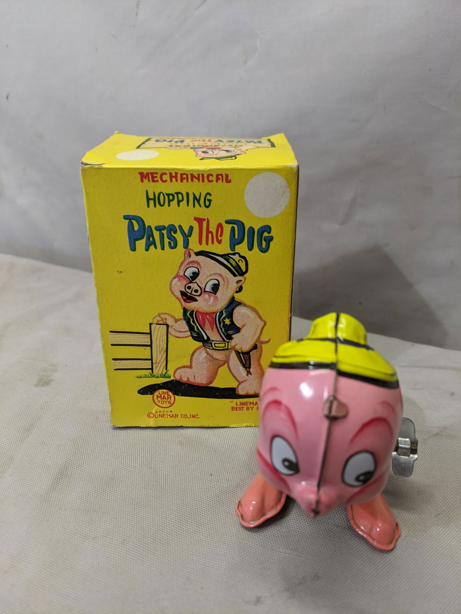 NOS Mar Lines Marx Tin Litho Hoppy Pasty The Pig in Box (1 of 6)