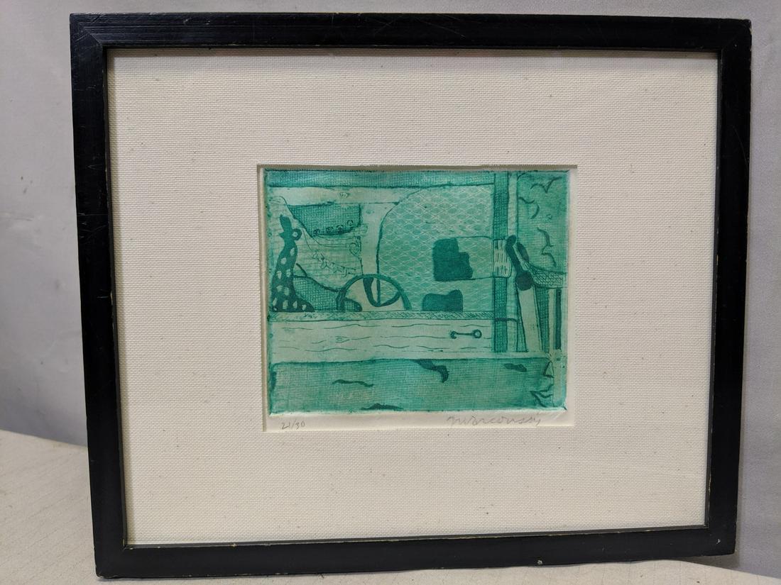 Louis Marcoussis Pencil Signed LTD Ed Etching 21/30 (1 of 7)