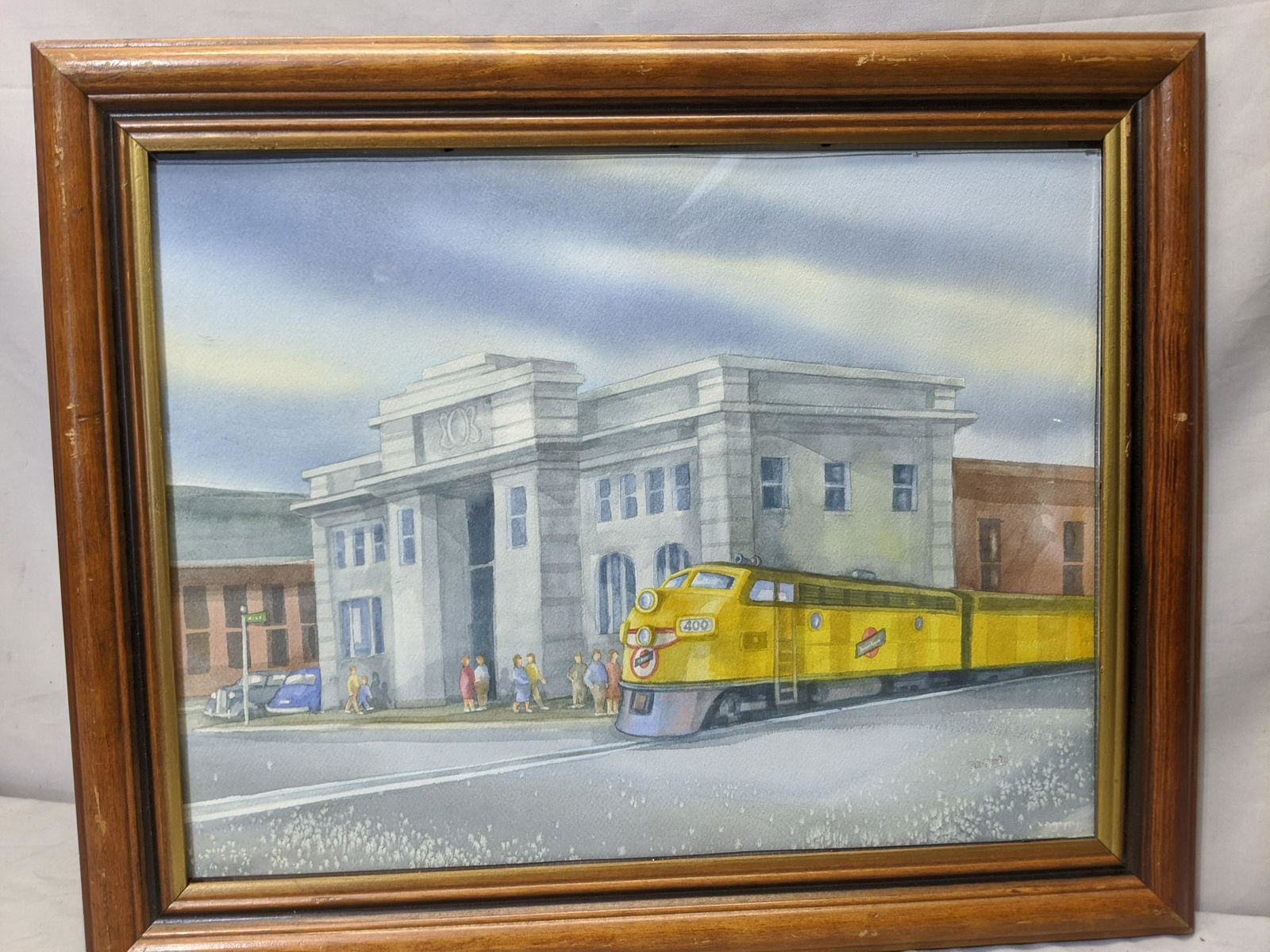 Peter Dooley Train Depot Transparent Watercolor (1 of 16)