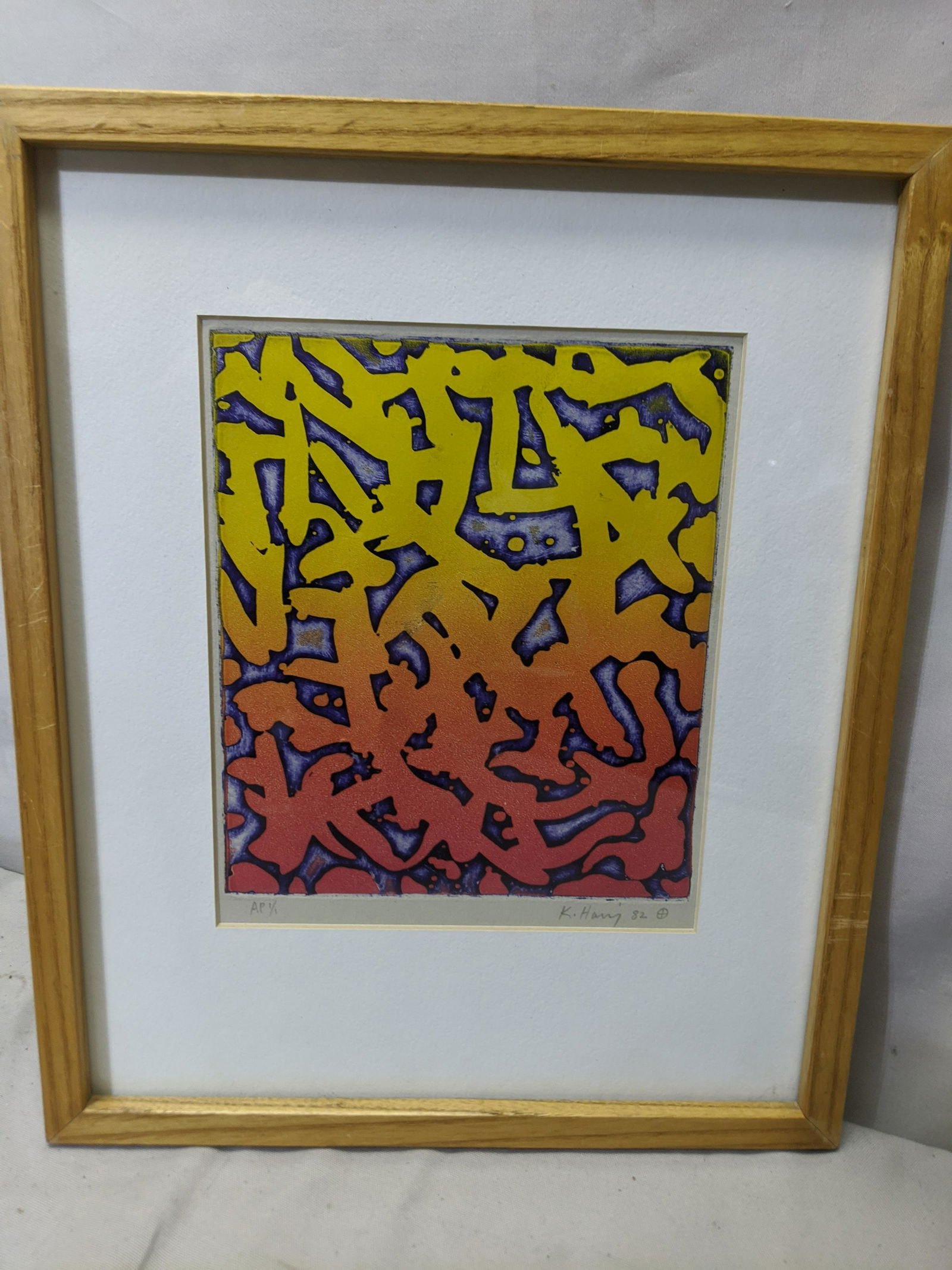 1982 Keith Haring Pencil Signed Lithograph AP 1/1 (1 of 9)