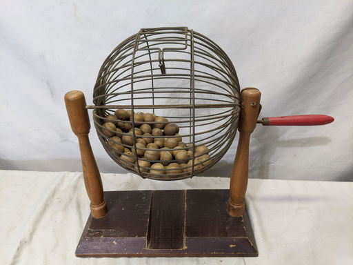 Metal bingo hopper Metal bingo hopper