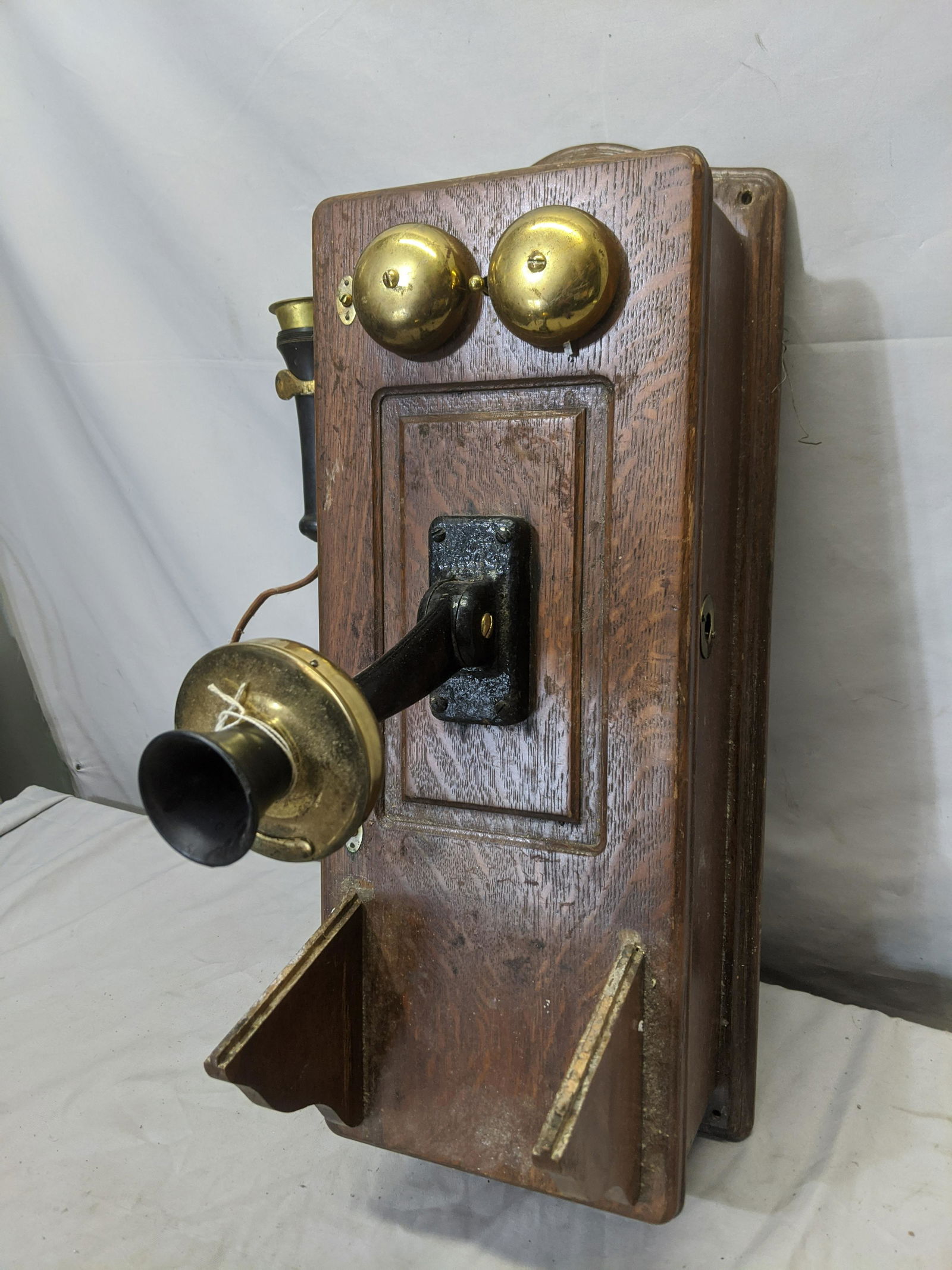 Antique Oak Wood Western Electric Wall Telephone (1 of 11)