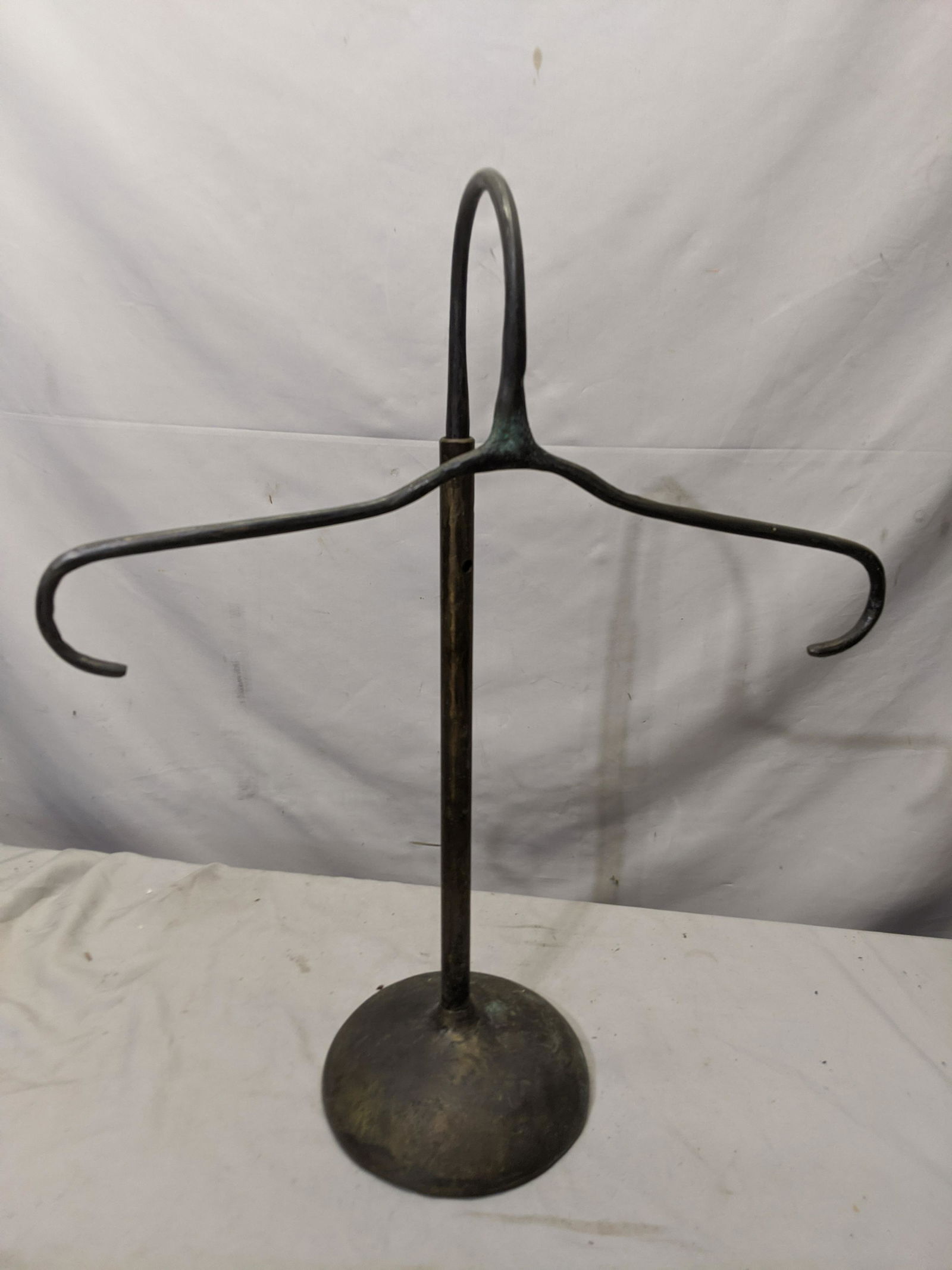 Antique Brass Store Display Shirt Clothes Tree Hanger (1 of 6)