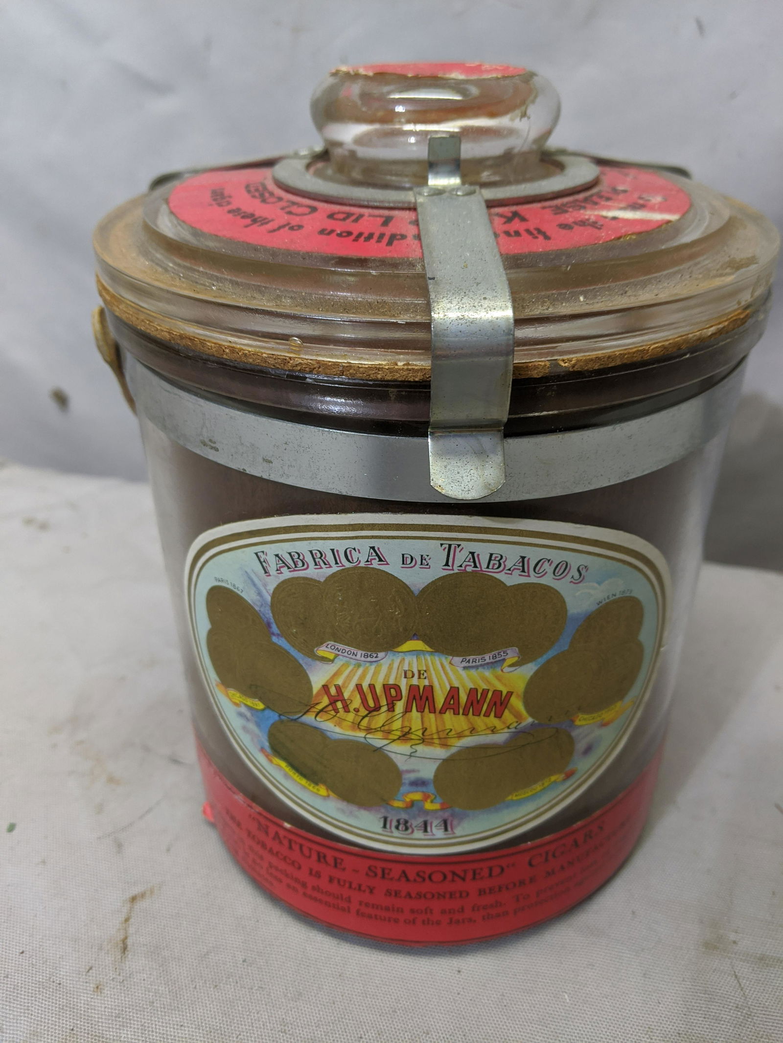 Antique H Upmann Cigars 50 Amatistas Store Glass Jar (1 of 8)