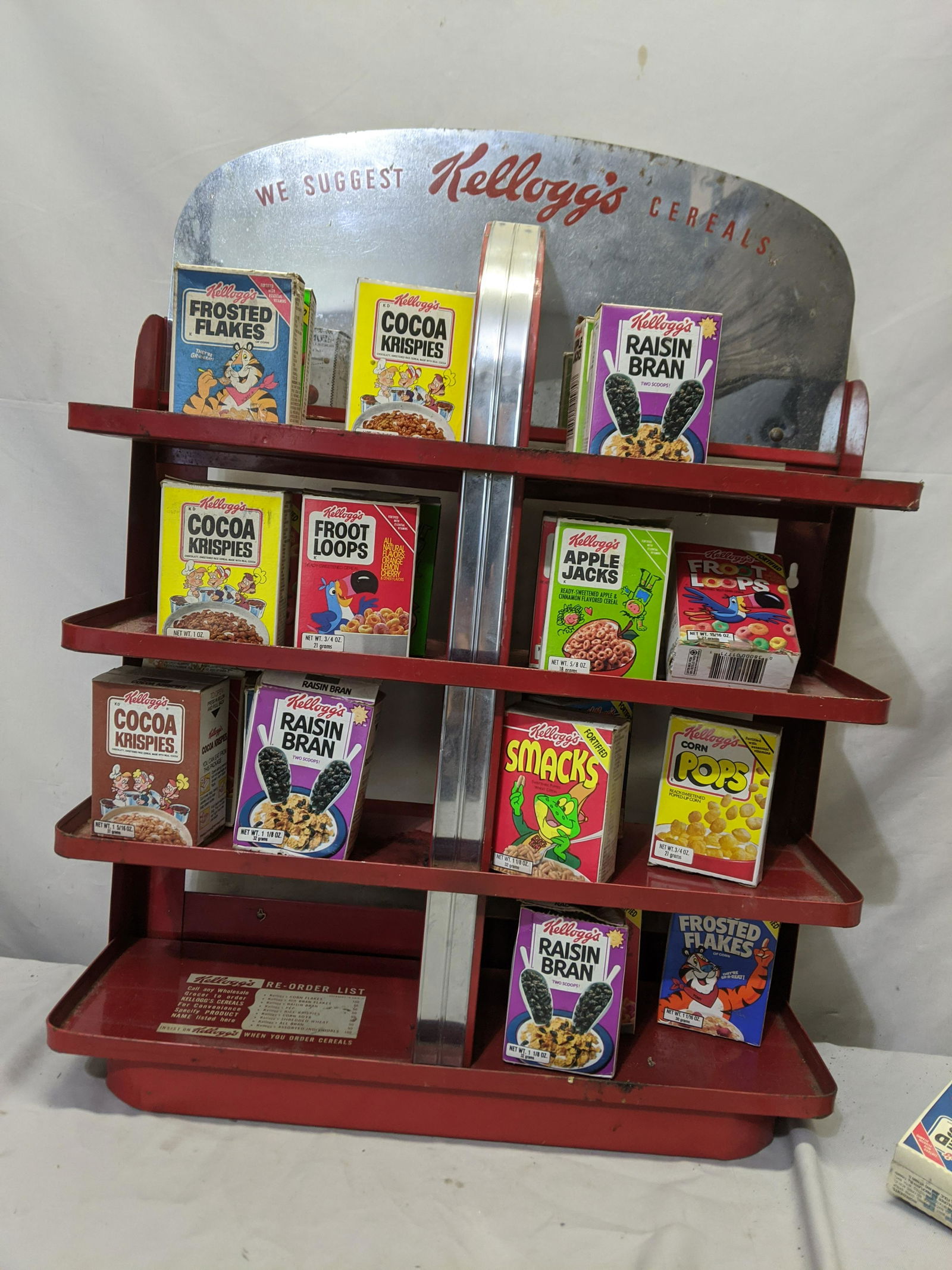 c1950's Diner Kellogg's Cereal Display Shelf (1 of 8)