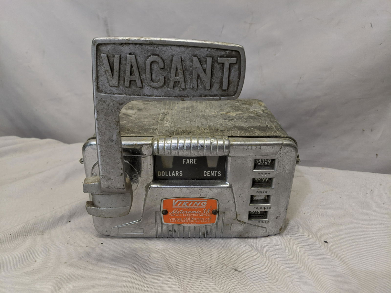 Vintage Chrome Viking Meteramic 38 Viking Taxi Meter (1 of 6)