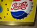 c1950's Pepsi Cola Light Up Wall Sign Clock by - 5