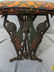 Antique Art Nouveau Cast Iron Upholstered Bench - 3