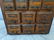 Antique Oak Wood Index File Drawer Table Top Cabinet - 4