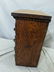 Antique Oak Wood Index File Drawer Table Top Cabinet - 6