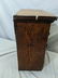 Antique Oak Wood Index File Drawer Table Top Cabinet - 8