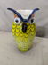 Vintage Murano Italy Art Glass Large Owl Pitcher