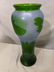Emile Galle Green Blue Cameo Art Glass Vase w/ Birds - 2