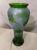 Emile Galle Green Blue Cameo Art Glass Vase w/ Birds - 4