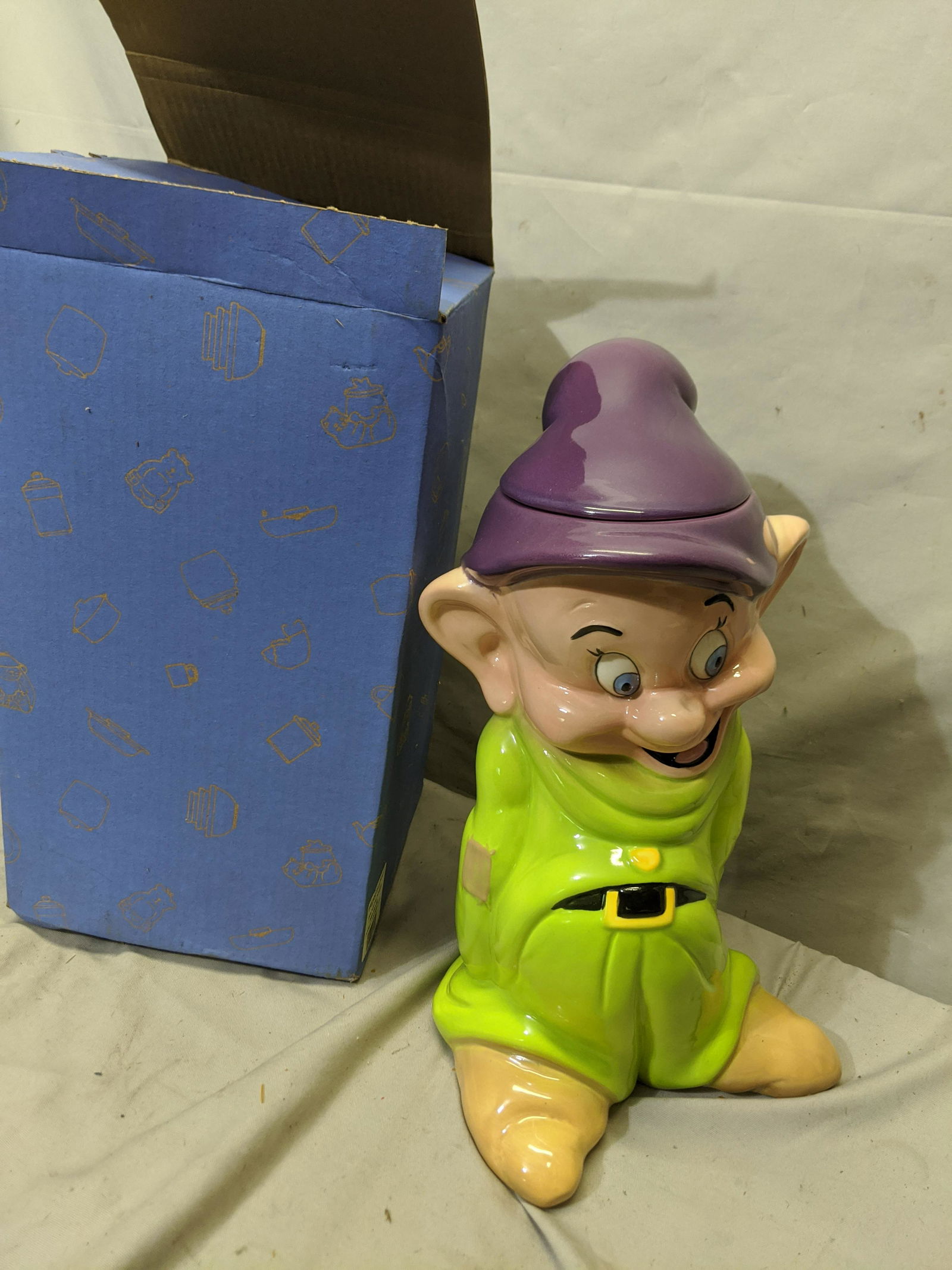 Treasure Craft Disney Dopey Cookie Jar in Box (1 of 6)