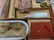 Antique Dolly' s Bath and Toilet Set in Box w/ Bisque - 6