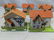 Set 6 1930's Germany Paper Mache Buildings Railroad - 2