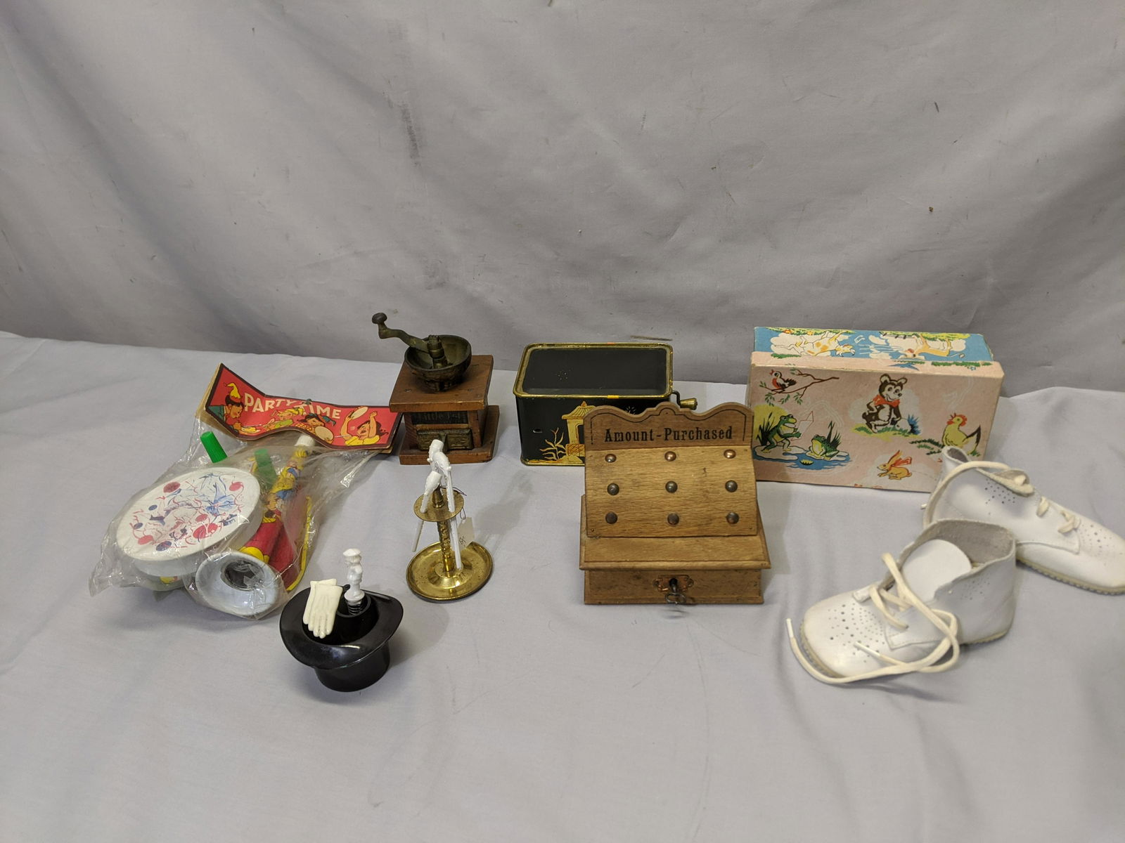 Lot 7 Small Kids Toys Wood Cash Register & Coffee (1 of 9)
