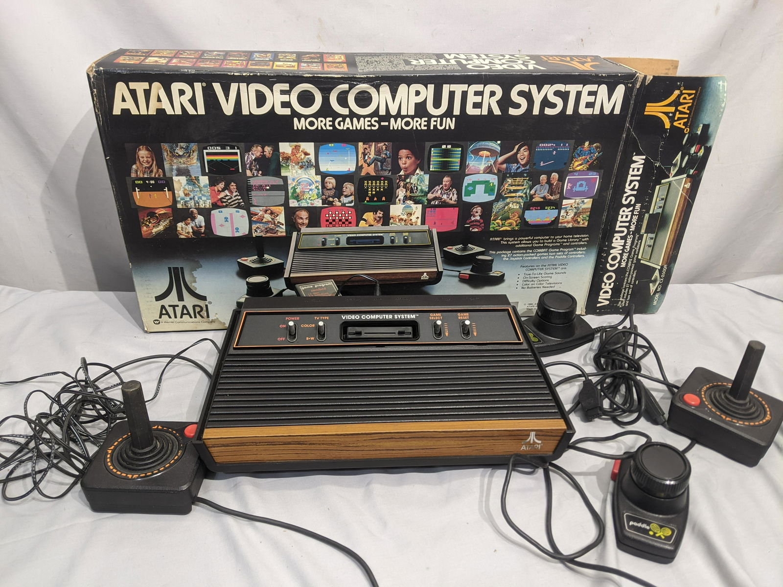 Atari Computer System No CX-2600A in Box w/ Controllers (1 of 6)